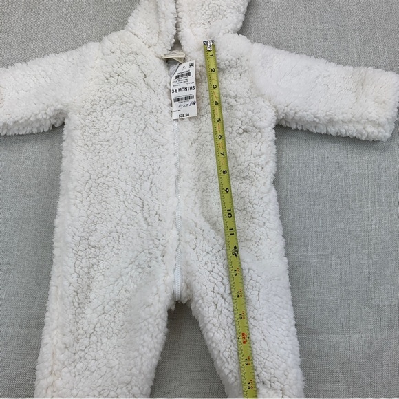 First Impressions Baby Hooded Fleece Coverall 3-6Months - Picture 7 of 10